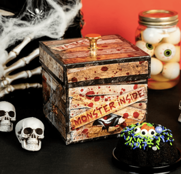 SendaCake Monster Halloween Flying Bat Surprise Explosion Gift Box - Delicious Cakes for Delivery - Gift for Ages 8 & Up - Ideal for Halloween