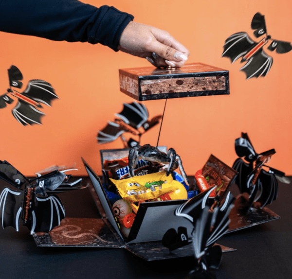 SendaCake Monster Halloween Flying Bat Surprise Explosion Gift Box - Delicious Cakes for Delivery - Gift for Ages 8 & Up - Ideal for Halloween