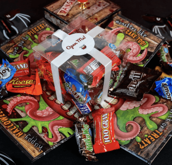 SendaCake Monster Halloween Flying Bat Surprise Explosion Gift Box - Delicious Cakes for Delivery - Gift for Ages 8 & Up - Ideal for Halloween